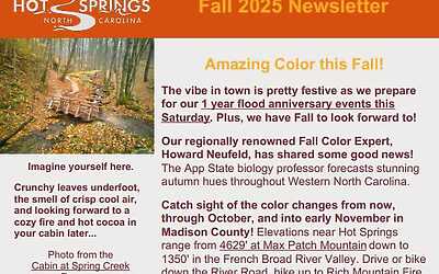 Hot Springs NC Fall 2025 Newsletter