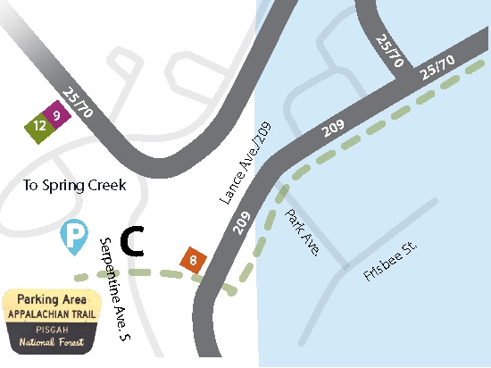 Town of Hot Springs parking map c