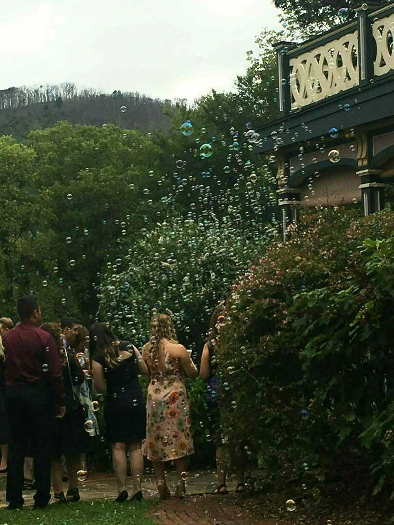 A wedding celebration in near Asheville Hot Springs NC Hot Springs NC