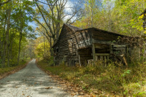 an old barn near Asheville in Hot Springs NC