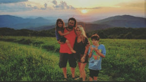Family Hike and Sunset near Asheville in Hot Springs NC