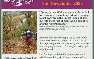 Hot Springs NC Fall 2023 Newsletter