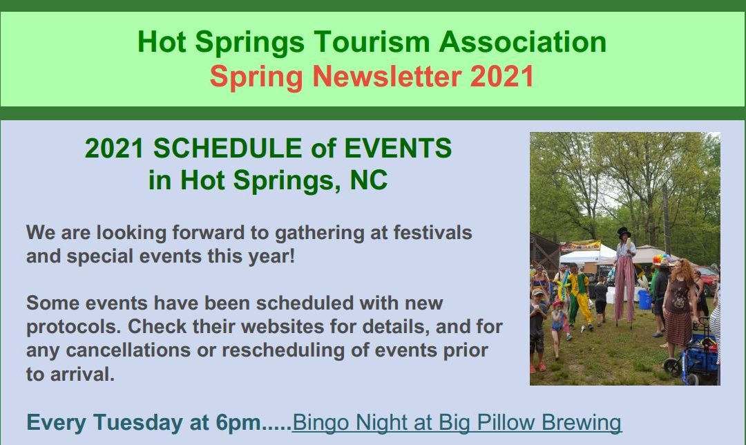 Hot Springs NC Spring 2021 Newsletter