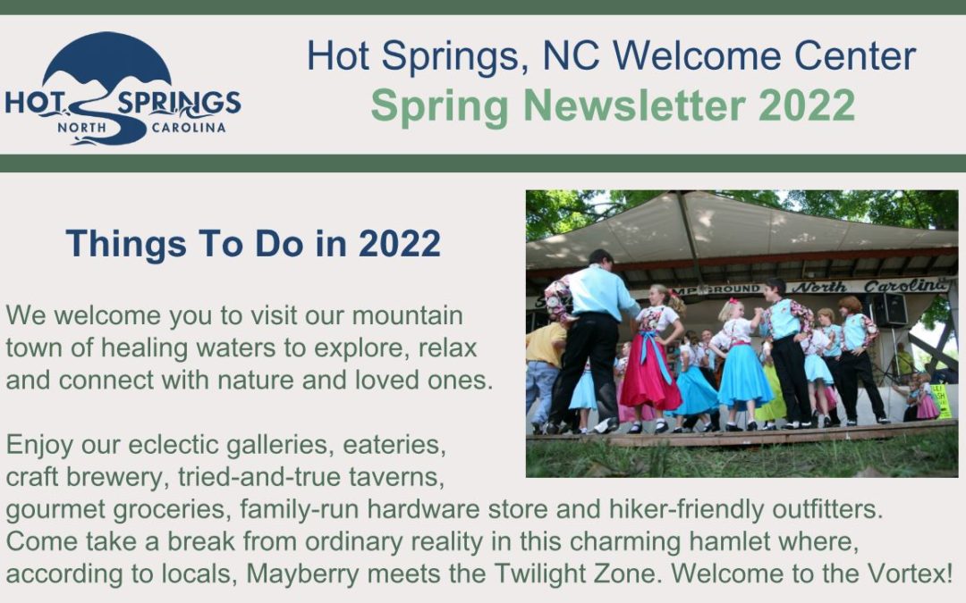 Hot Springs NC Spring 2022 Newsletter