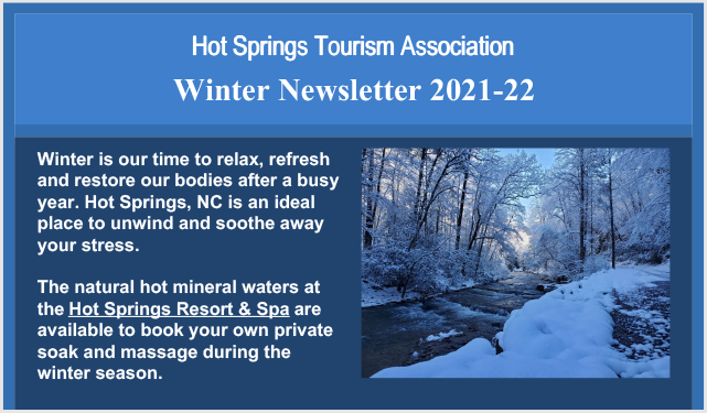 Hot Springs NC Winter 2021 Newsletter