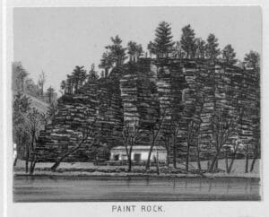 Paint Rock painting - Hot Springs NC