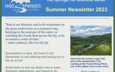 Hot Springs NC Summer 2023 Newsletter